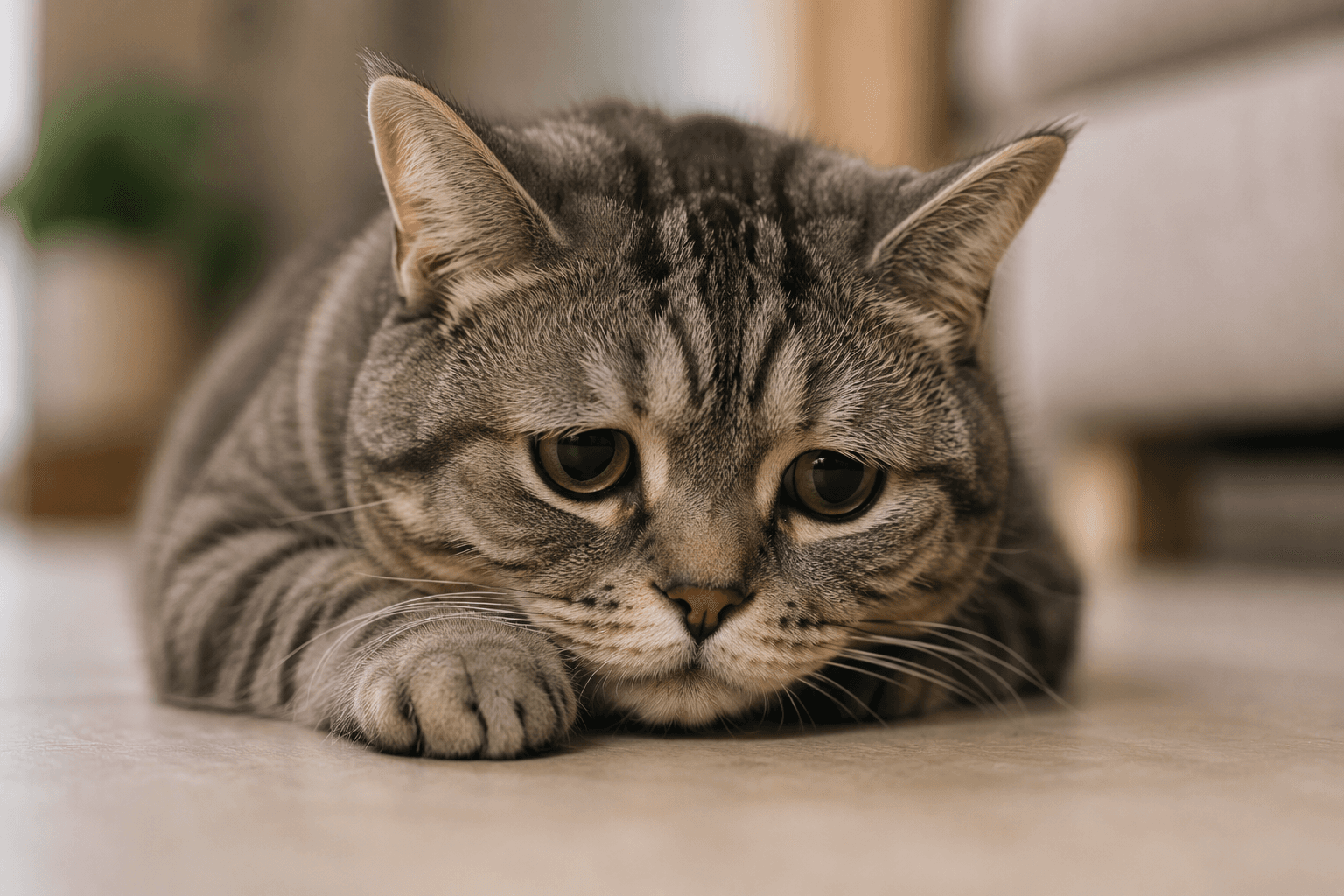 Cat hiding dental pain