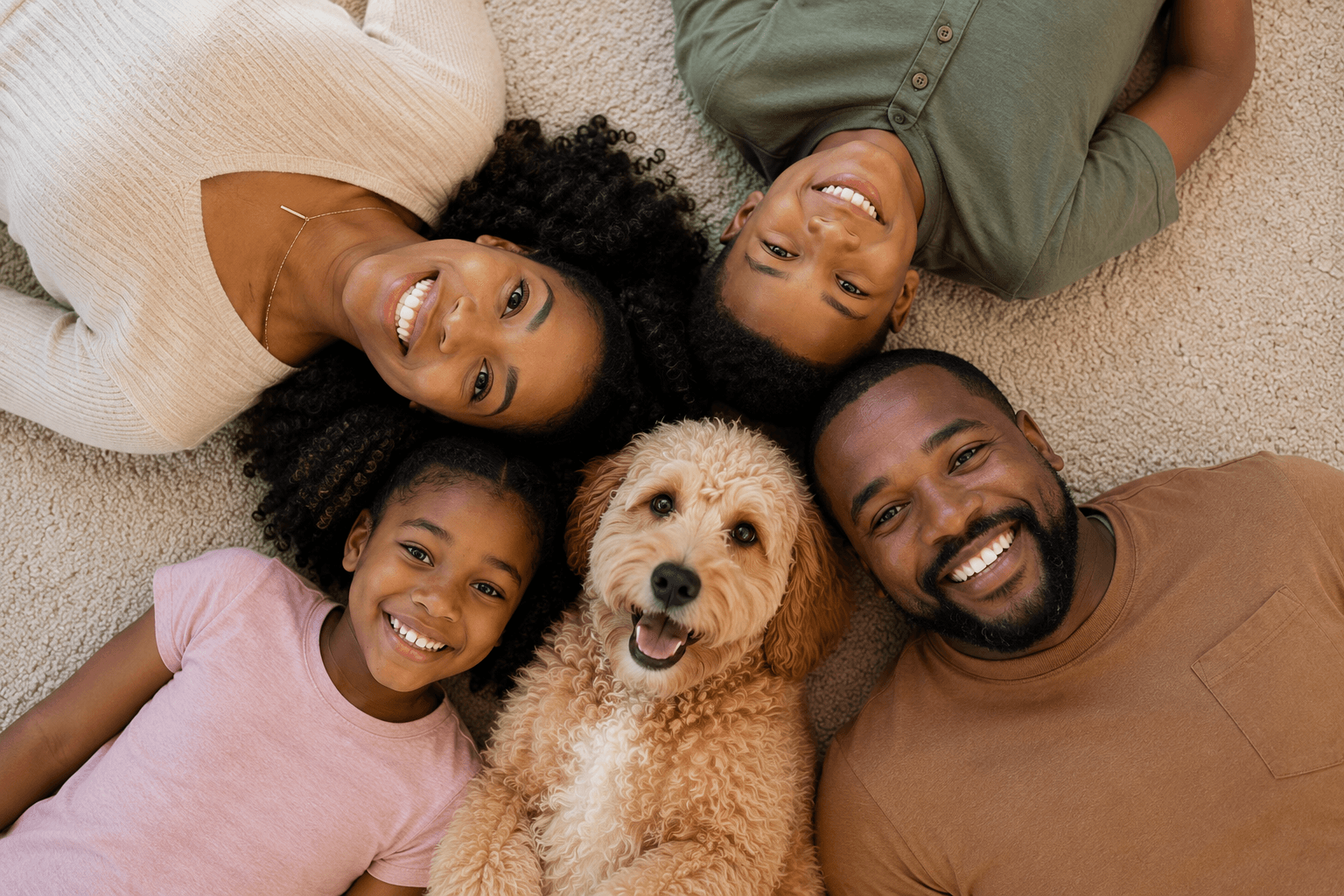 Safe Smile team with pet families after in-home dental care